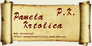 Pamela Krtolica vizit kartica